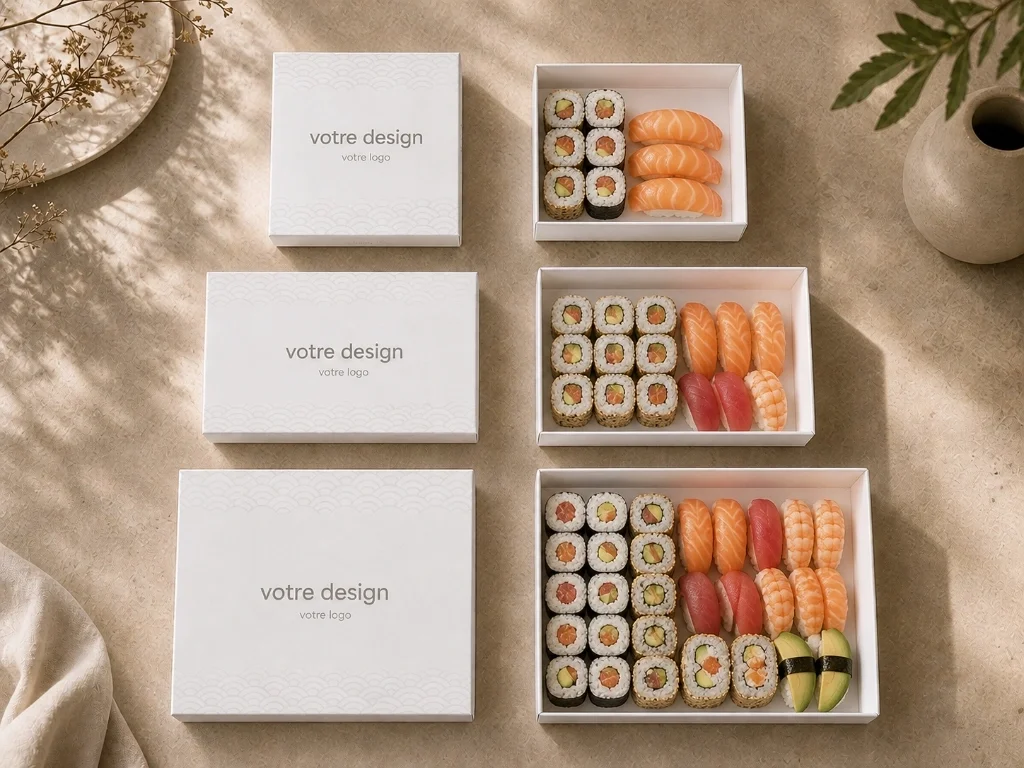 Boîtes pour sushi premium personnalisable