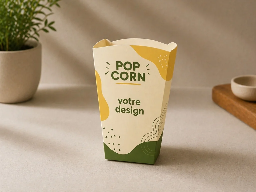 Emballage pop-corn personnalisable