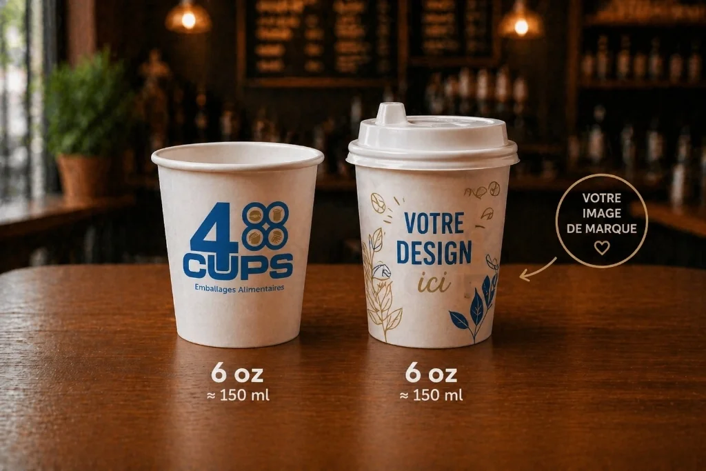 Gobelet 6 oz blanc