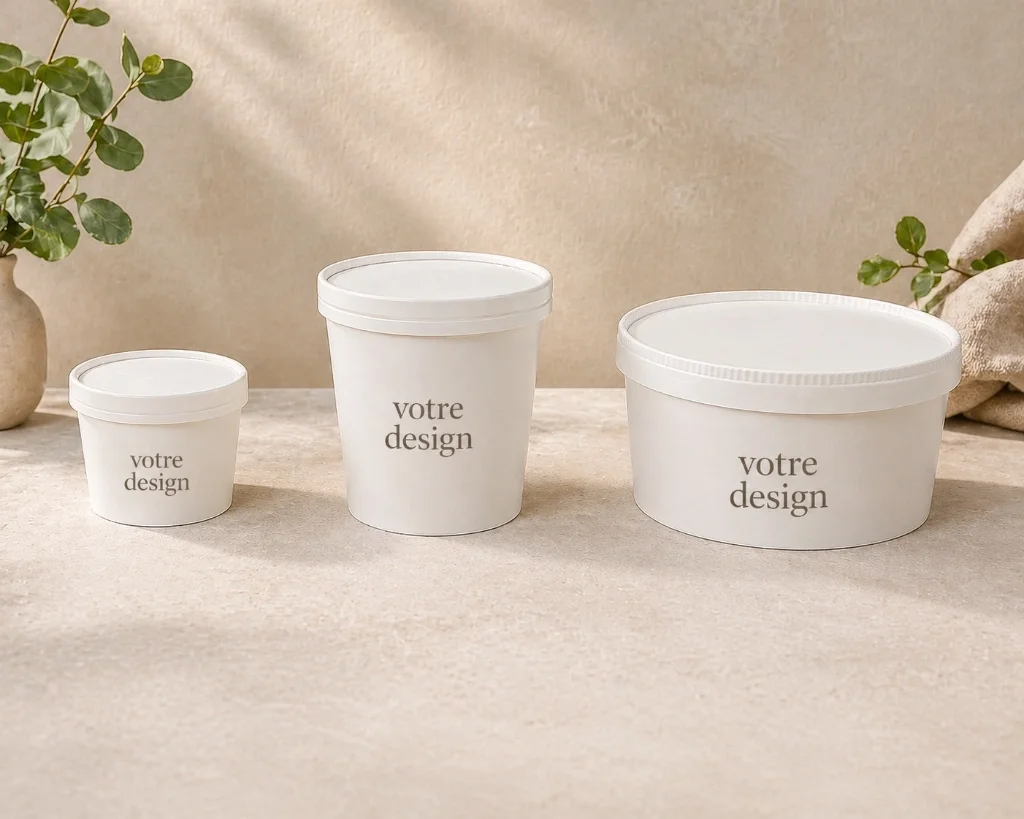 Pot de glace à congeler personnalisable